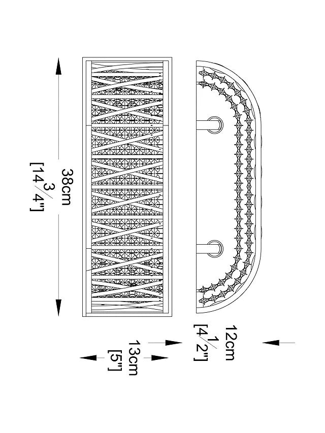 Luxury Crystal Drum Wall Light Chrome RRP £115.00
