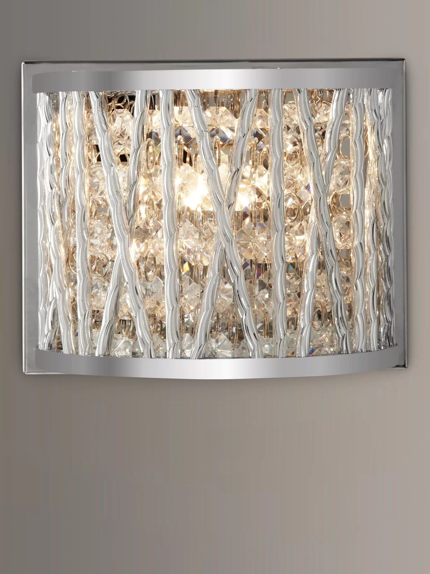 Luxury Jazzy Wall Light, Chrome RRP £75.00