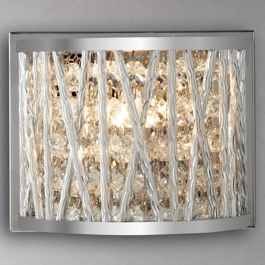 Luxury Jazzy Wall Light, Chrome RRP £75.00