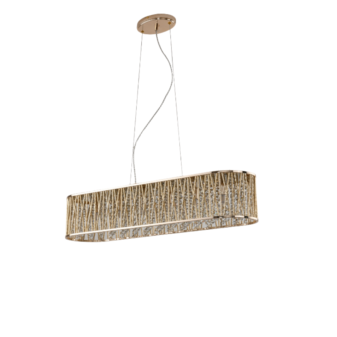 Luxury Jazzy Diner Bar Ceiling Light Gold RRP £495 Brand New Factory Sealed*