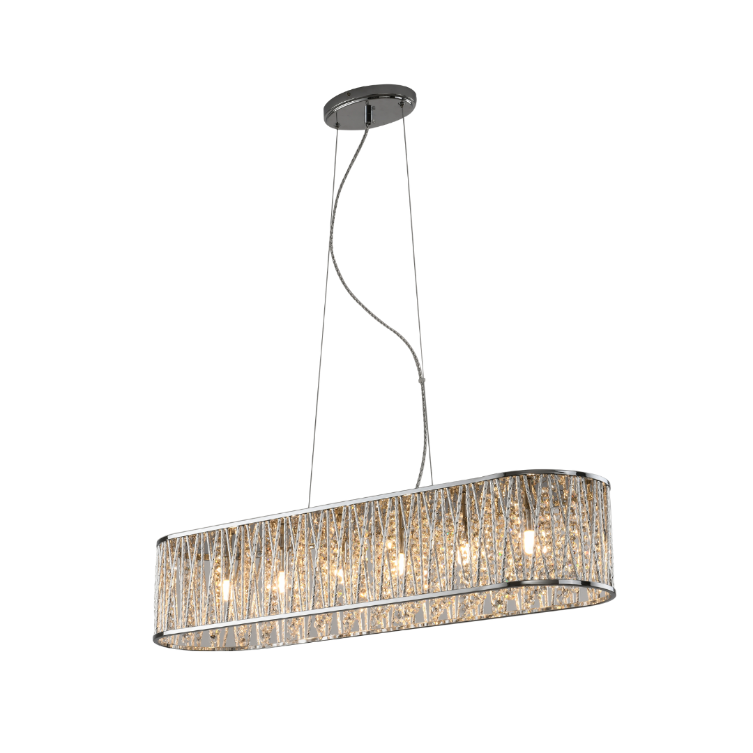 Luxury Jazzy Diner Bar Ceiling Light Chrome RRP £495 Brand New factory Sealed