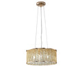 Luxury Design Large Crystal Drum pendant Light Gold RRP £295