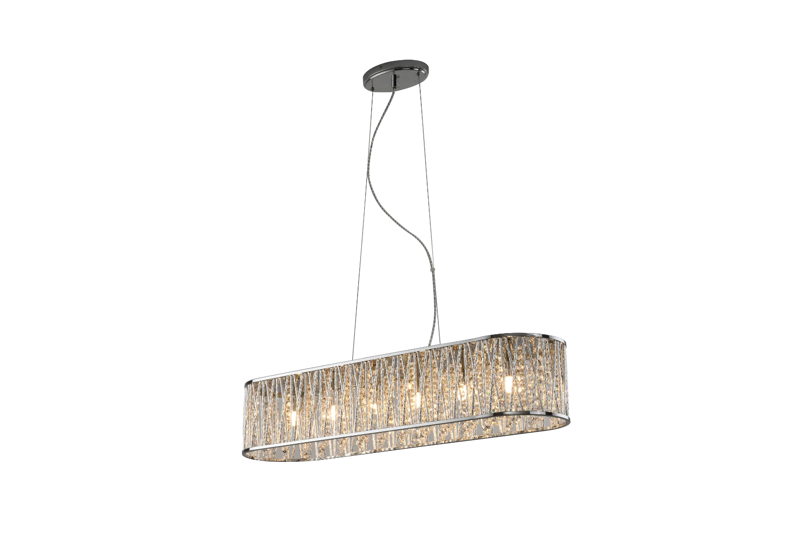 Luxury Jazzy Diner Bar Ceiling Light Chrome RRP £495 Brand New factory Sealed