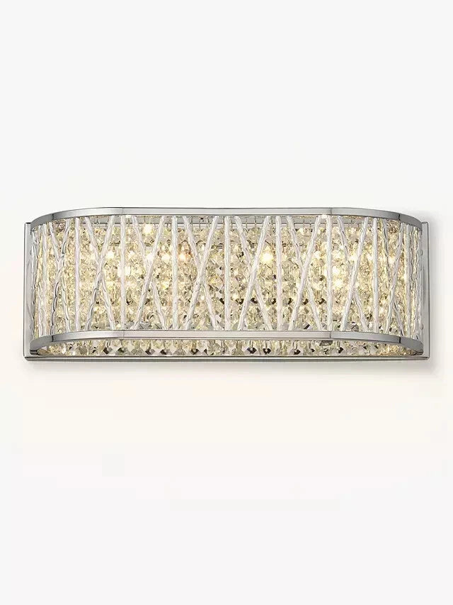 Luxury Crystal Drum Wall Light Chrome RRP £115.00