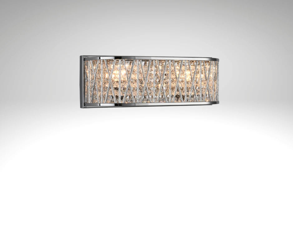 Luxury Crystal Drum Wall Light Chrome RRP £115.00
