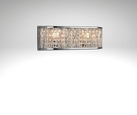 Luxury Crystal Drum Wall Light Chrome RRP £115.00