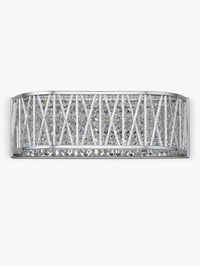 Luxury Crystal Drum Wall Light Chrome RRP £115.00