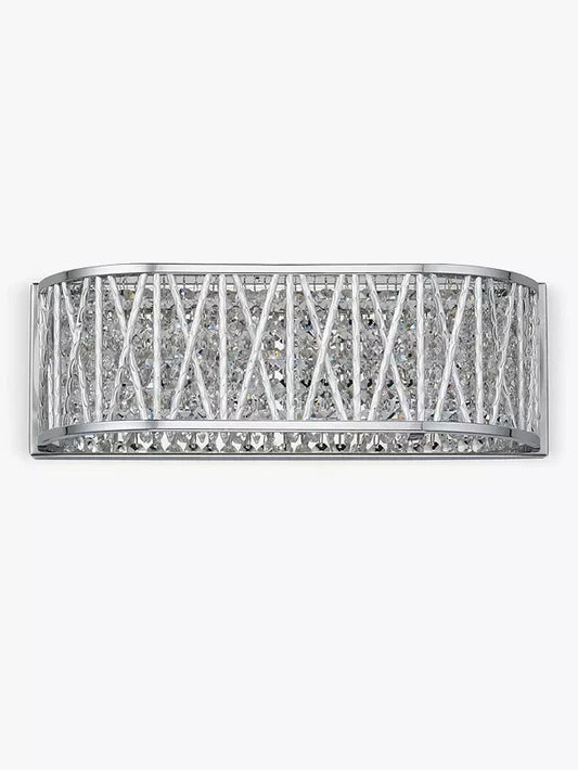 Luxury Crystal Drum Wall Light Chrome RRP £115.00
