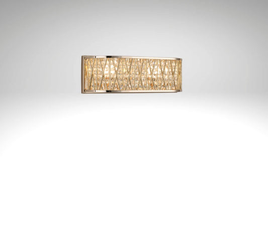 Luxury Crystal Drum Wall Light Gold RRP £115.00