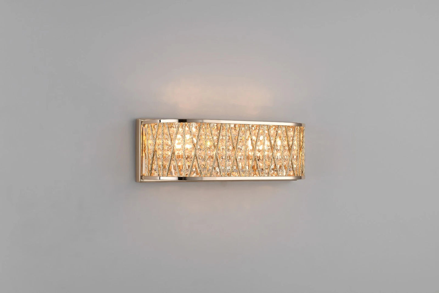Luxury Crystal Drum Wall Light Gold RRP £115.00