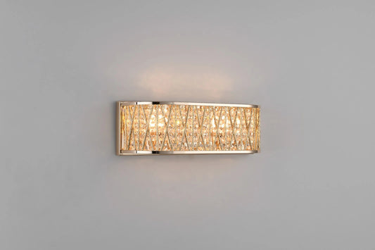 Luxury Crystal Drum Wall Light Gold RRP £115.00
